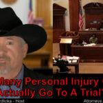 I heard most personal injury cases settle out of court. True?
