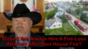 Do I need to hire a lawyer after my house fire? No? Why not?